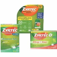 Any 1 Adult Zyrtec 60 ct Health & Beauty deal at Publix