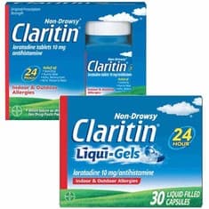 Claritin Adult Tablets Or Liqui-gels 30 ct Health & Beauty deal at Publix