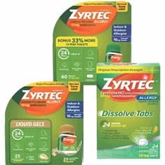 Any 1 Adult Zyrtec Allergy Product 60 ct Other deal at Publix