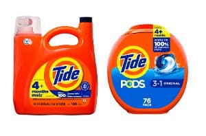 Tide Tide Laundry Detergent 45 ct Household deal at Kroger