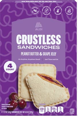 Lunch Buddies Lunch Buddies Crustless Pb & J Sandwiches 8.8 oz Frozen deal at Aldi