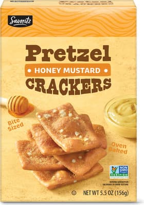 Savoritz Savoritz Pretzel Crackers 5.5 oz Snacks deal at Aldi