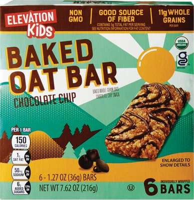 Elevation Elevation Kids Baked Oat Bars 7.62 oz Snacks deal at Aldi