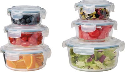 Crofton Crofton 12-piece Glass Bowls With Snapping Lids Kitchen & Dining deal at Aldi
