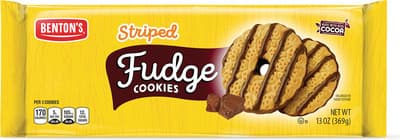 Benton's Benton's Original Fudge Striped Shortbread Cookies 13 oz Snacks deal at Aldi