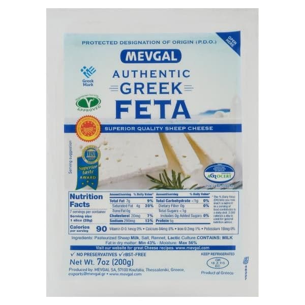Mevgal Feta Cheese 7.1 oz Dairy & Eggs deal at Publix