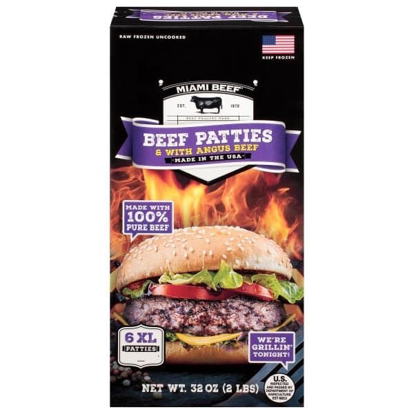 Miami Beef Beef Patties 32 oz Meat & Seafood deal at Publix