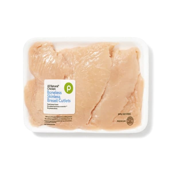 Publix Publix Chicken Breast Cutlets per lb Meat & Seafood deal at Publix