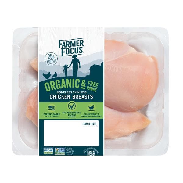 Farmer Focus Boneless Skinless Chicken Breasts per lb Meat & Seafood deal at Publix