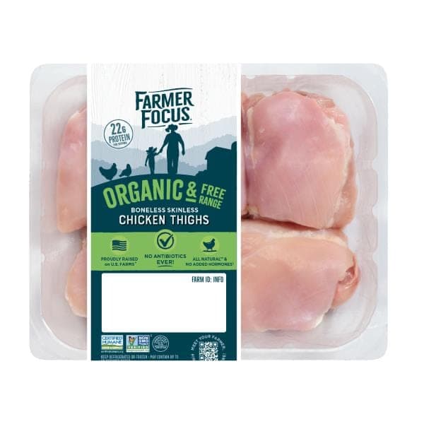 Farmer Focus Boneless Skinless Chicken Thighs per lb Meat & Seafood deal at Publix