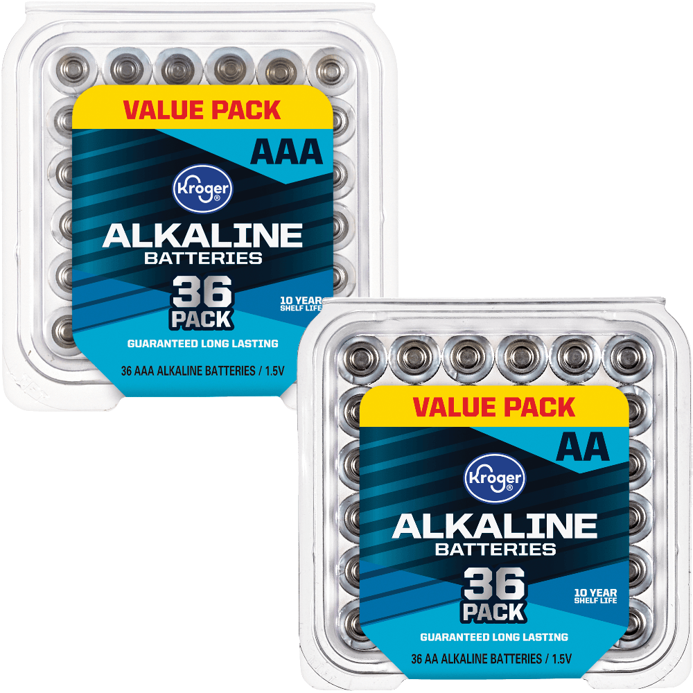 Kroger Kroger Value Pack Alkaline Batteries 36 ct Household deal at Kroger