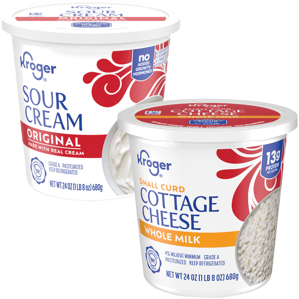 Kroger Kroger Cottage Cheese Or Sour Cream 24 oz Dairy & Eggs deal at Kroger