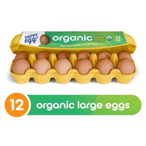 Happy Egg Co. Organic Brown Eggs 12 ct Dairy & Eggs deal at Publix
