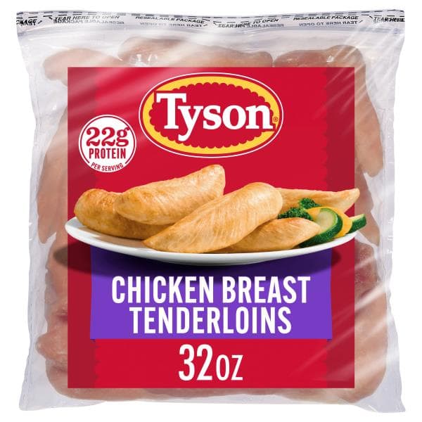 Tyson Tyson Boneless Skinless Chicken Tenderloins 40 oz Meat & Seafood deal at Publix