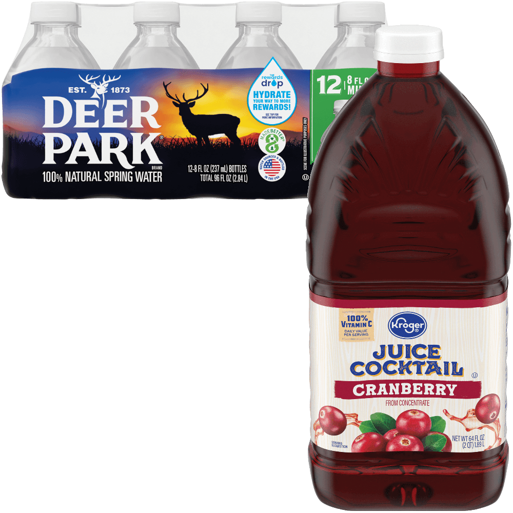 Kroger Kroger Cranberry Juice Cocktail 8 fl oz Beverages deal at Kroger