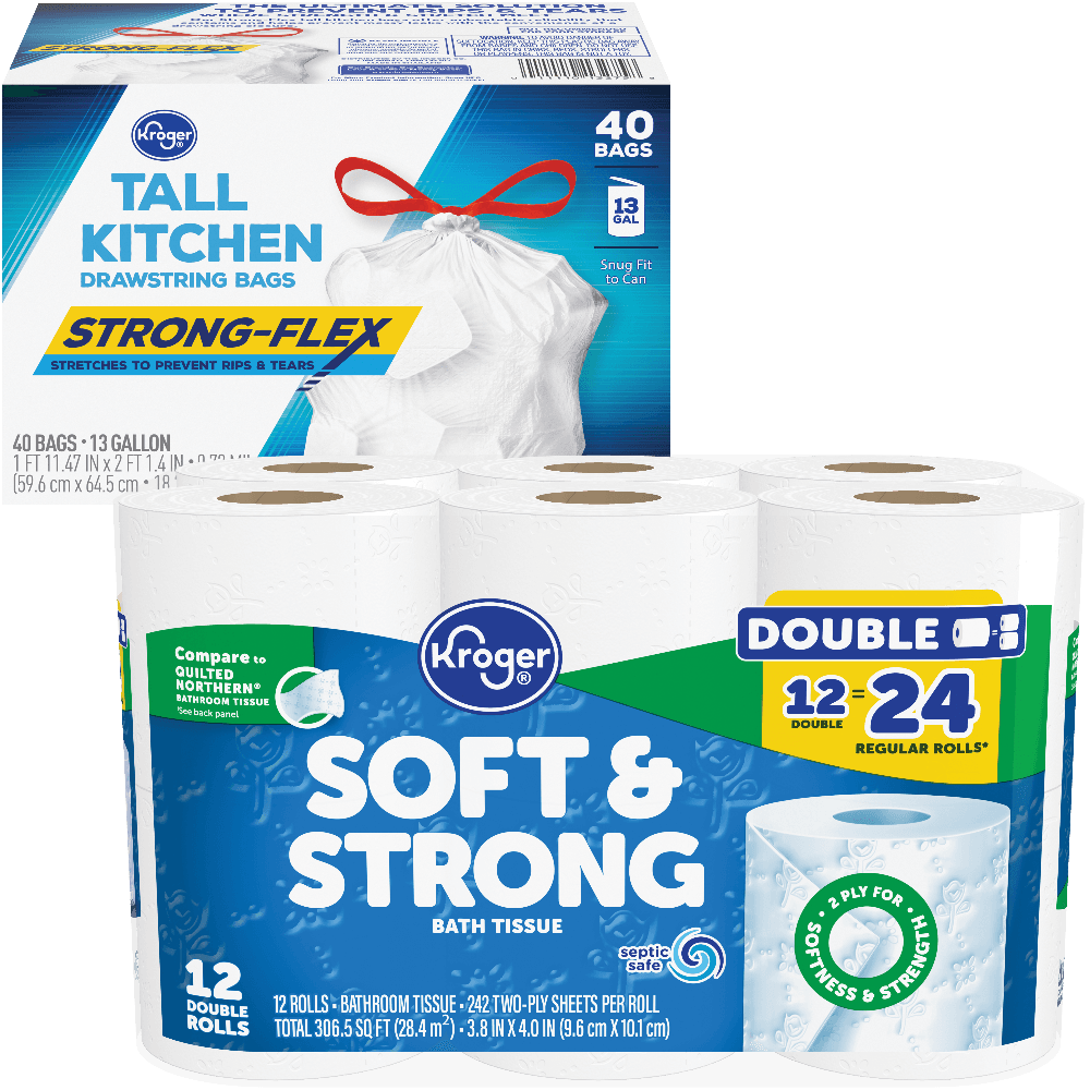 Kroger Kroger Soft & Strong Bath Tissue 40 ct Household deal at Kroger